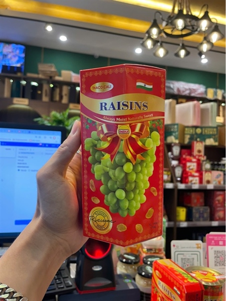 Nho khô Thaco hộp lục giác cao 140g